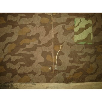 Плащ-палатка Вермахт с редким осенним камуфляжем коричневого цвета. Espenlaub militaria